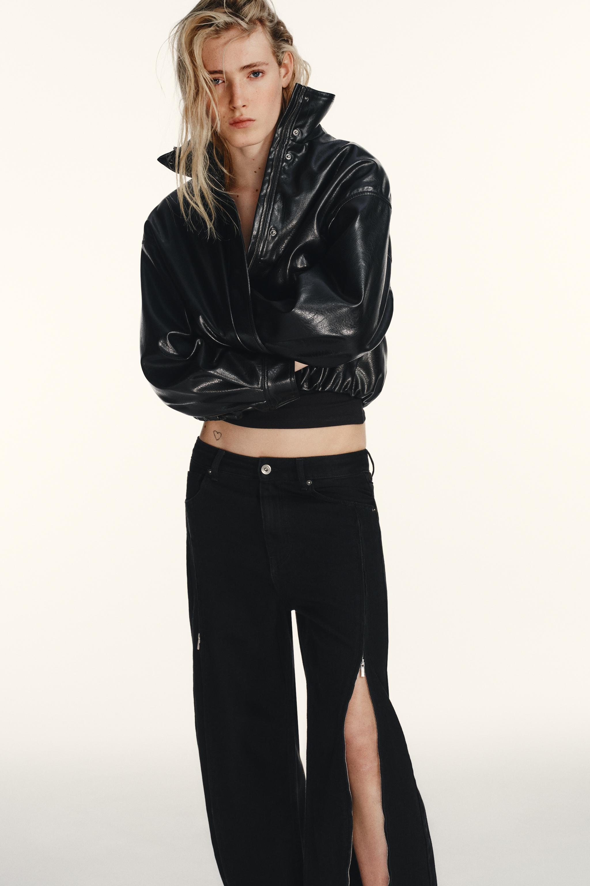 TRF BAGGY ZIPPER JEANS